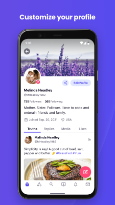 Capture d'écran de l'application Truth Social - #3