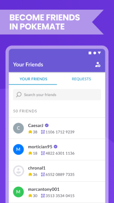 Capture d'écran de l'application PokeMate - #3