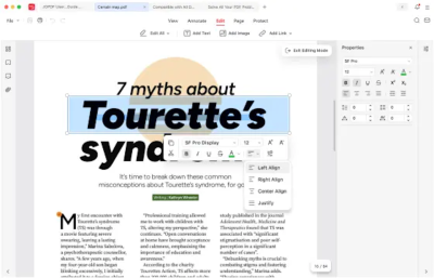 Capture d'écran de l'application JOPDF pour Mac - #1