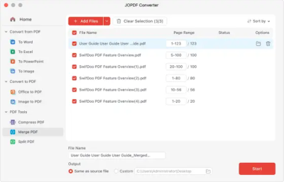 Capture d'écran de l'application JOPDF pour Mac - #5