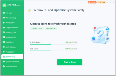 Capture d'écran de l'application AWZ PC Cleaner - #5