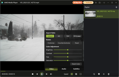 Capture d'écran de l'application AWZ Media Player - #2