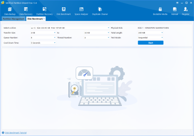 Capture d'écran de l'application MiniTool Partition Wizard Free - #3