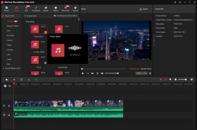 Capture d'écran de l'application MiniTool MovieMaker Free - #2