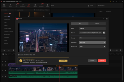 Capture d'écran de l'application MiniTool MovieMaker Free - #5