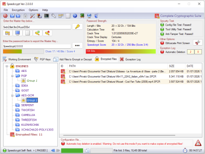 Capture d'écran de l'application Speedcrypt - #3