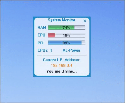 Capture d'écran de l'application SSuite Office - System Monitor - #1