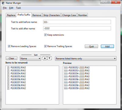 Capture d'écran de l'application Name Munger - #3