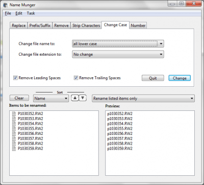 Capture d'écran de l'application Name Munger - #5
