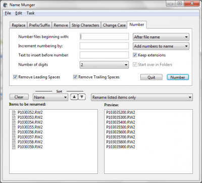 Capture d'écran de l'application Name Munger - #6