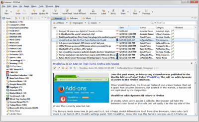 Capture d'écran de l'application RSSOwl - #4