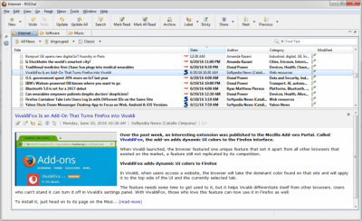 Capture d'écran de l'application RSSOwl - #5