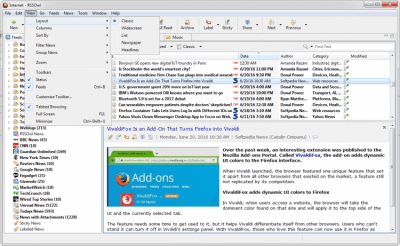 Capture d'écran de l'application RSSOwl - #6