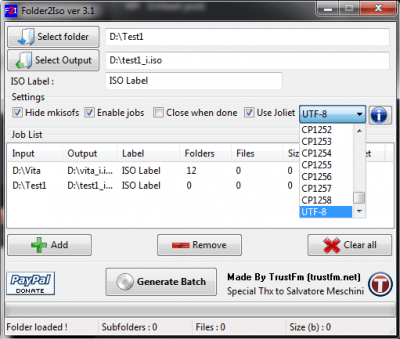 Capture d'écran de l'application Folder2Iso - #2