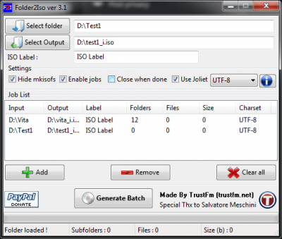 Capture d'écran de l'application Folder2Iso - #3