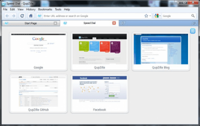 Capture d'écran de l'application QupZilla - #2