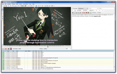 Capture d'écran de l'application Aegisub - #1