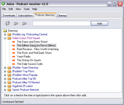 Capture d'écran de l'application Juice Receiver - #3