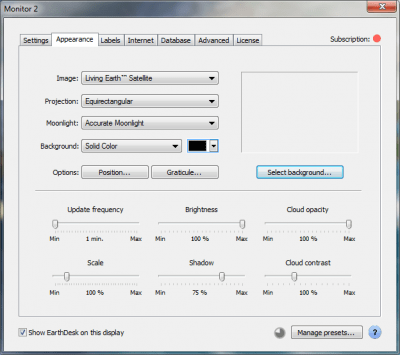 Capture d'écran de l'application EarthDesk - #4
