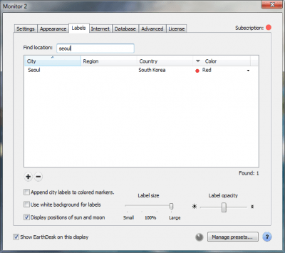 Capture d'écran de l'application EarthDesk - #5
