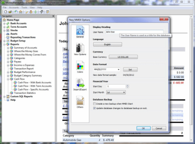 Capture d'écran de l'application Money Manager Ex pour Windows - #7