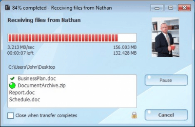 Capture d'écran de l'application Brosix - #3