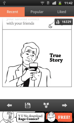 Capture d'écran de l'application Rage Comics :) - #1