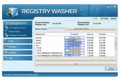Capture d'écran de l'application Registry Washer - #2
