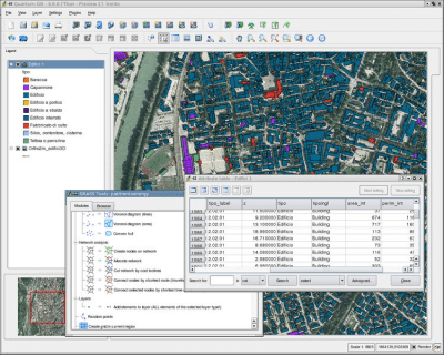 Capture d'écran de l'application Quantum GIS - #1