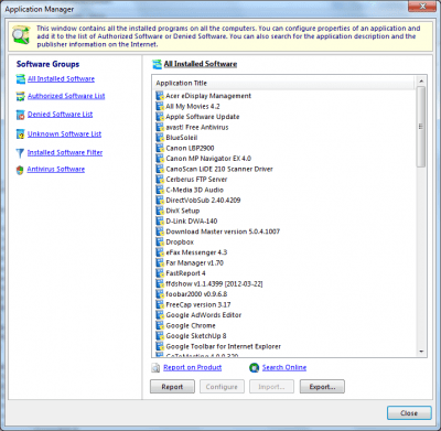 Capture d'écran de l'application DEKSI Network Inventory - #1