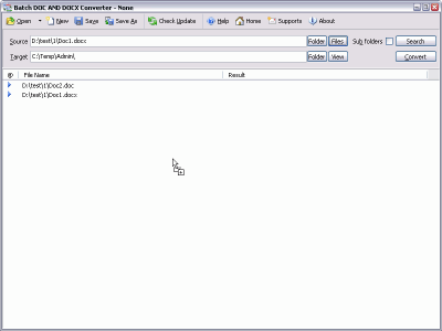Capture d'écran de l'application Batch DOC and DOCX Converter - #2
