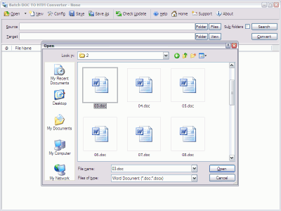 Capture d'écran de l'application Batch Word to HTML Converter - #3