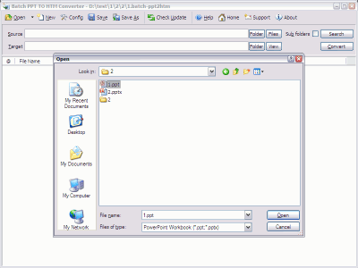 Capture d'écran de l'application Batch PPT to HTML Converter - #3