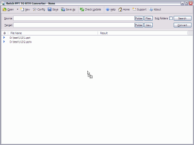 Capture d'écran de l'application Batch PPT to HTML Converter - #5
