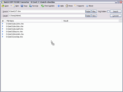 Capture d'écran de l'application Batch CHM to Word Converter - #5