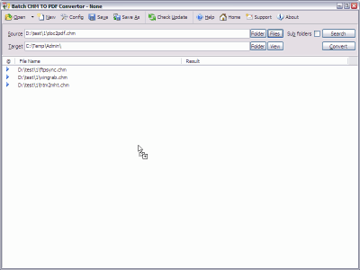 Capture d'écran de l'application Batch CHM to PDF Converter - #5