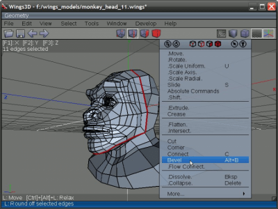 Capture d'écran de l'application Wings 3D - #4