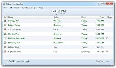 Capture d'écran de l'application Virtual TimeClock Basic - #1