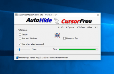 Capture d'écran de l'application AutoHideMouseCursor - #2