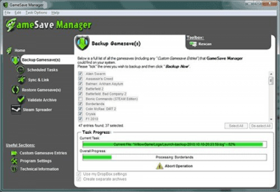 Capture d'écran de l'application GameSave Manager - #2