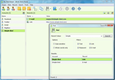 Capture d'écran de l'application My Data Keeper - #3