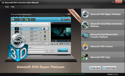 Capture d'écran de l'application Aiseesoft DVD Converter Suite - #1