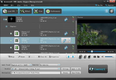 Capture d'écran de l'application Aiseesoft DVD Audio Ripper - #1