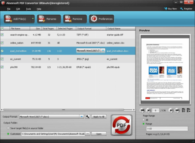 Capture d'écran de l'application Aiseesoft PDF Converter Ultimate - #1