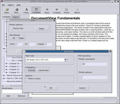Capture d'écran de l'application xCHM - #3