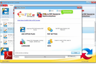 Capture d'écran de l'application FoxPDF HTML to PDF Converter - #1