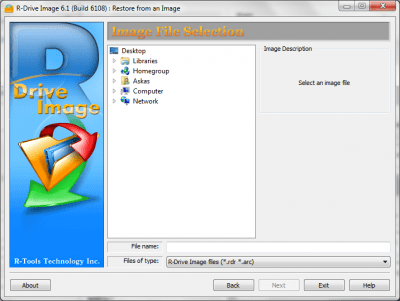 Capture d'écran de l'application R-Drive Image - #3