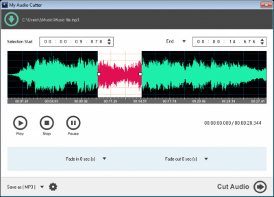 Capture d'écran de l'application My Audio Cutter - #1