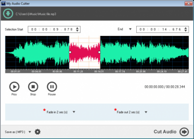 Capture d'écran de l'application My Audio Cutter - #2