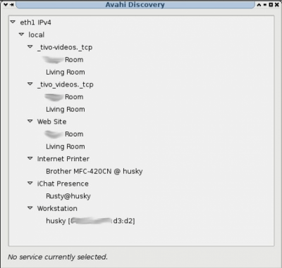 Capture d'écran de l'application Avahi - #1
